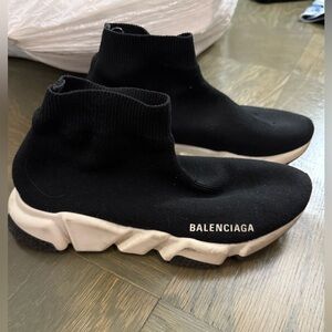 Balenciaga Black Knit Sneakers